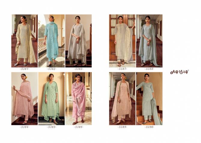 JAY VIJAY SURAHI Fancy Designer Festive Wear Pure Cotton Block Print With Hand Work Salwar Suit Collection
